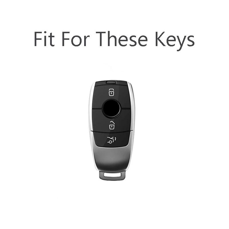 New Carbon Car Key Case Cover for Mercedes Benz E C S GLC Class E200 E400 E63 W213 S550 S560 C260 A200 Key Shell Protector