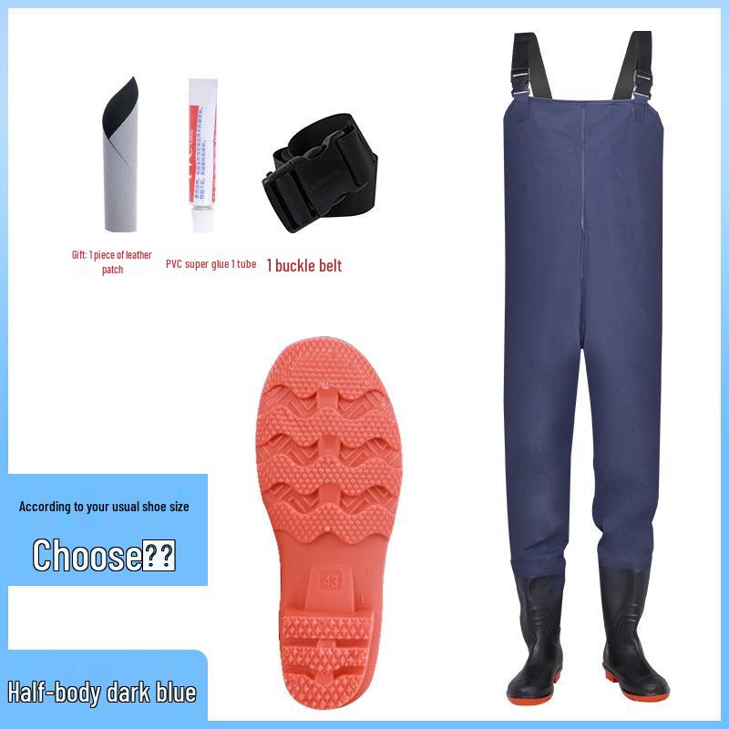 Waterproof Wear-Resistant Fishing Waders with Non-Slip Boots