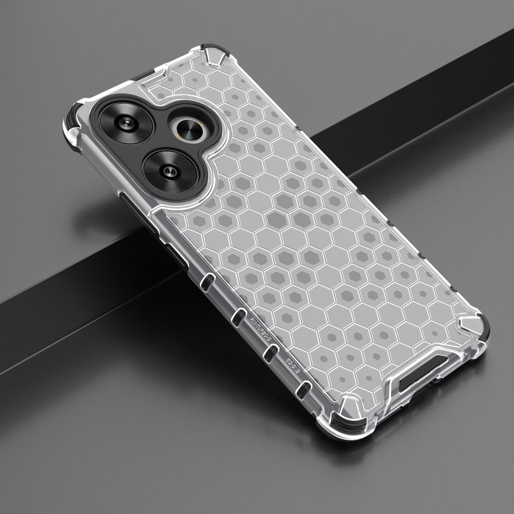 Für Xiaomi Redmi Turbo 3 5G/Poco F6 5G Hülle Sturzschutz Wabenförmige PC+TPU Handyhülle