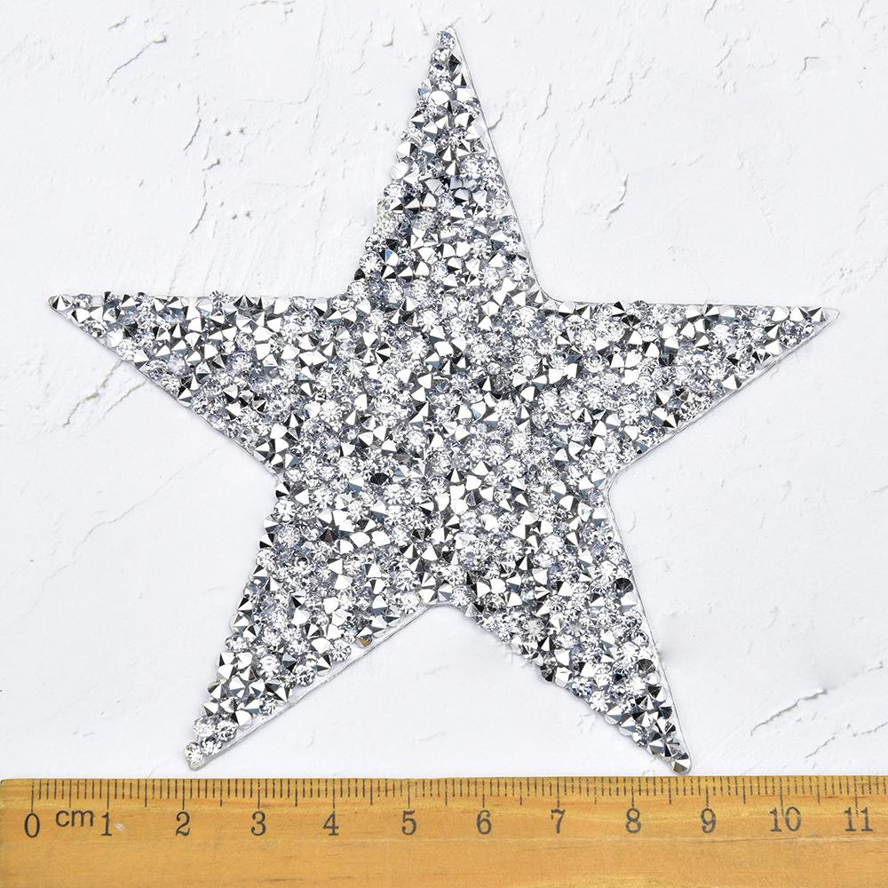 Herzförmige Kleidungsornamente, fünfzackige Bohraugen, Wärmeübertragungsdruck, selbstklebende Schuhe, Zubehör