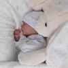 18inch Levi Newborn Baby Doll Darren Reborn Sleeping Soft Silicone Flexible 3D Skin Tone with Visible Veins Hand Paint Hair Doll Toy