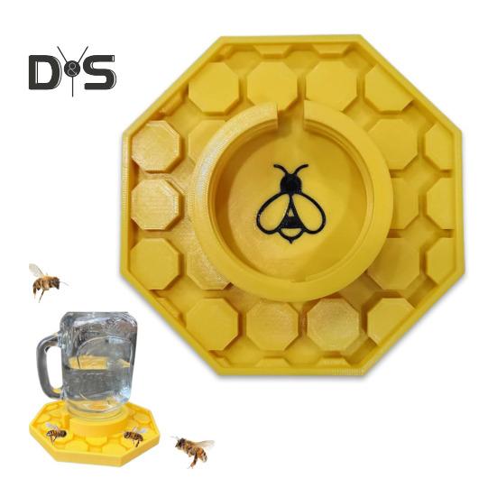 Bievanningsfat Hage Biefôringsskål for Mason-glass 3D-printet Biedrikkestasjon Birøktverktøy for Bikube Bigårdstilbehør