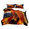 3D Digital Printing Three-Piece Set Bedding Pillowcase Quilt Cover American Style Home Textile