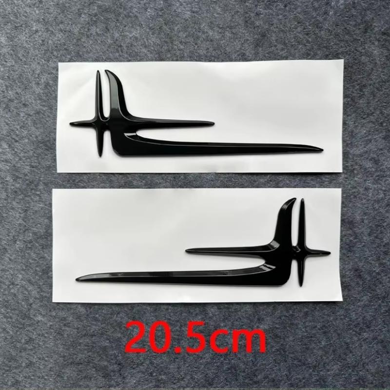 For Mercedes Benz fender side angel wing labels C-class E-class C200L extended version refit accessories pair decals stickers RX7