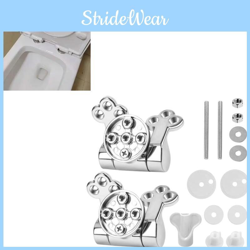 Toilet Zinc Alloy Hinge With Plum Blossom Shape For Hotels Bathroom Renovations