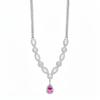 Crystal Tears Silver Necklace with Zircon Water Drop Pendant - Elegant Fashion Clavicle Chain