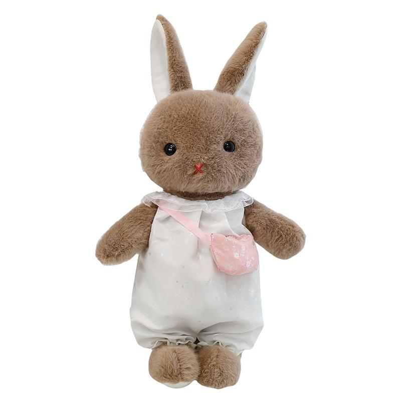 New Doll Soothing Rabbit Cloth Doll Bunny Plush Toy Couple Girl Bed Sleeping Doll Throw Pillow Cute