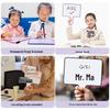 Compact Erasable Whiteboard for Classroom & Live Room Use – Mini Handheld Writing & Answer Board
