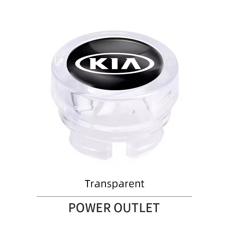 YQOF3 Car Cigarette Lighter Plug Dust Cover Button Socket Protective Case For Kia Morning Picanto Rio Stonic Sportage Ceed Optima Fort