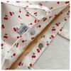 Cute Cherry Print Casual Tote Bags for Women Large Capacity Shopping Bag Nylon Aesthetic Handbag Grocery Storage Pouch
