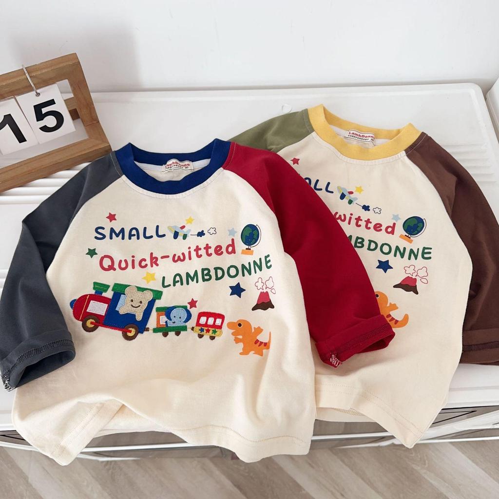 Children's Long-Sleeve Base Layer Top for Boys and Girls - New Autumn Style