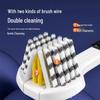 Brosse à Dents Adulte à Soies Douces Triple Face pour Hommes et Femmes - Lot Familial en Forme de U