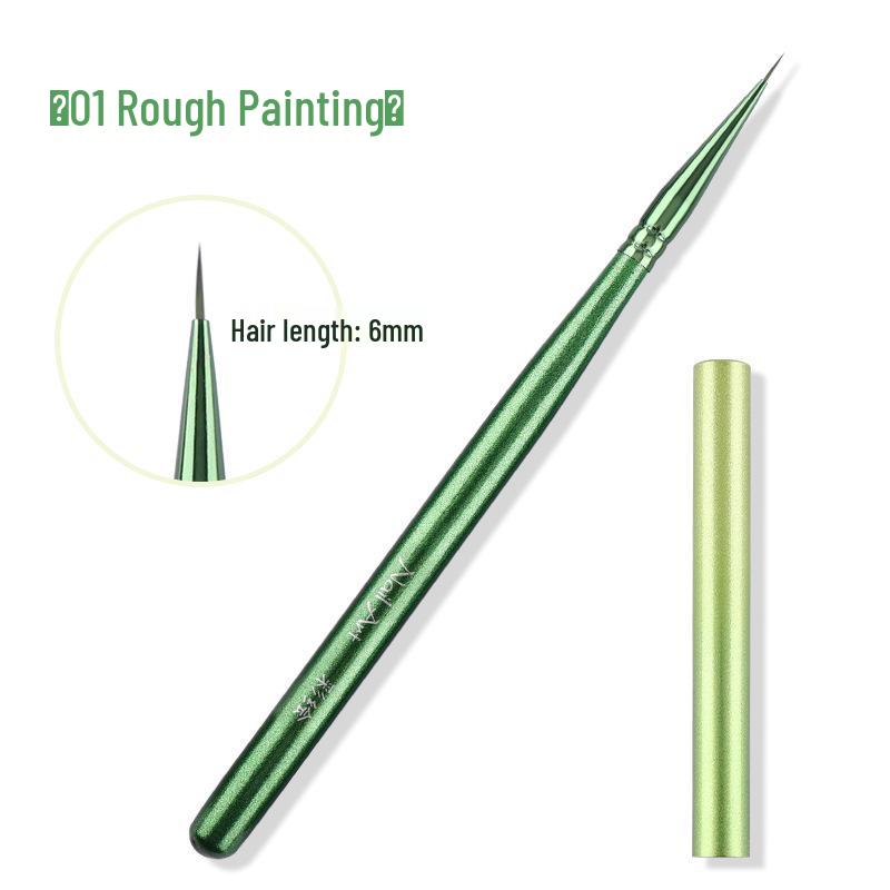 Cross-border Nail Art Brush Set: Japanese Painting, Flower Line, Square & Round Gel, Ombre Gradient Brushes.