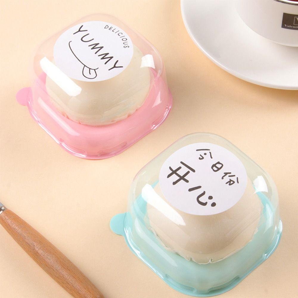 50pcs Dust-proof Moon Cake Packaging Tray Square Baking Packaging Box  Chocolate