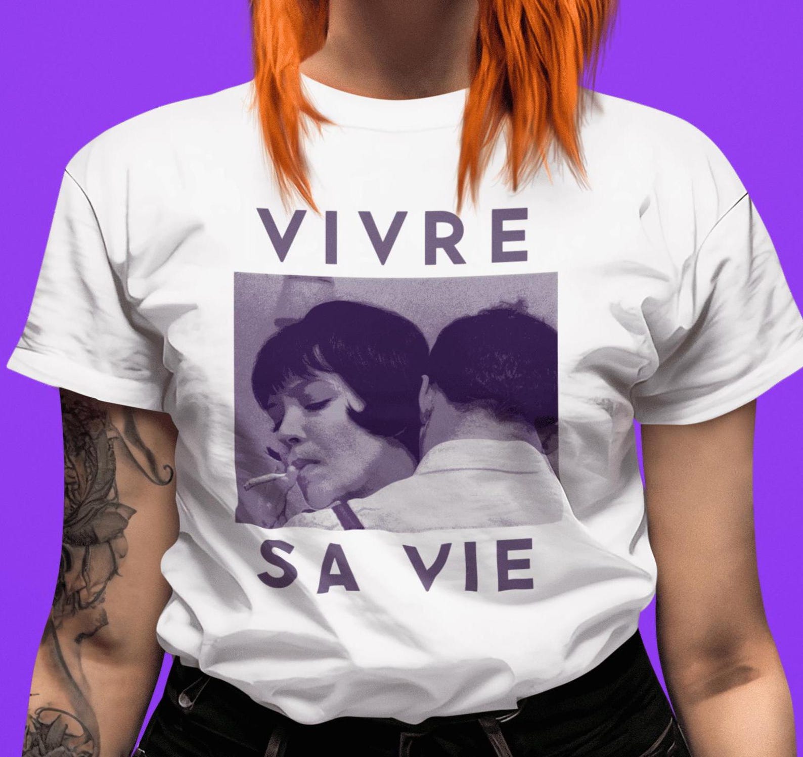 Vivre sa Vie T-Shirt – French New Wave, Godard Film Tee 4XL