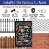 2D Flat, 1pc "So Long Pre-K Look Out Kindergarten" Aluminium Sign - 8"x12" Colorful Pre-K Graduation Decor, Pencil & Star Wall Art, Perfect for Pre-K