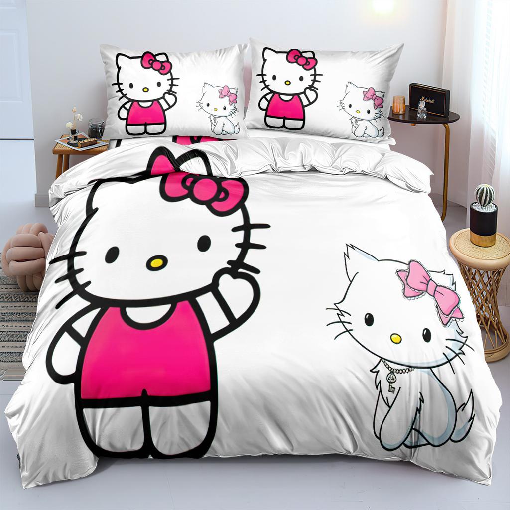 Kinderbettwäsche Dreiteiliges Set 90-120G Schleifgewebe 3D Digitaldruck