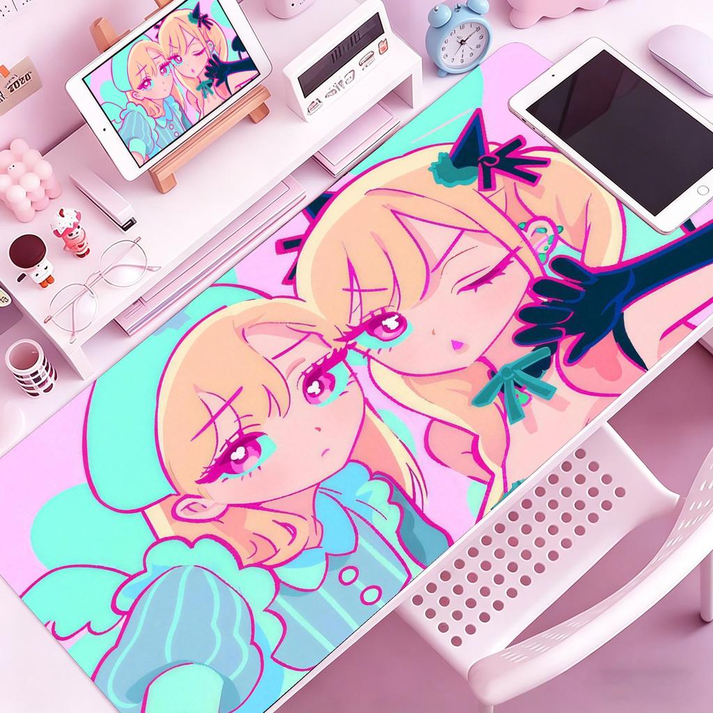 Carino Anime Kitagawa Marin MMy DressUp Darling Tappetino Mouse Grande Tappetino Mouse Gaming con Bordi Cuciti Tappetino Scrivania Spesso PC