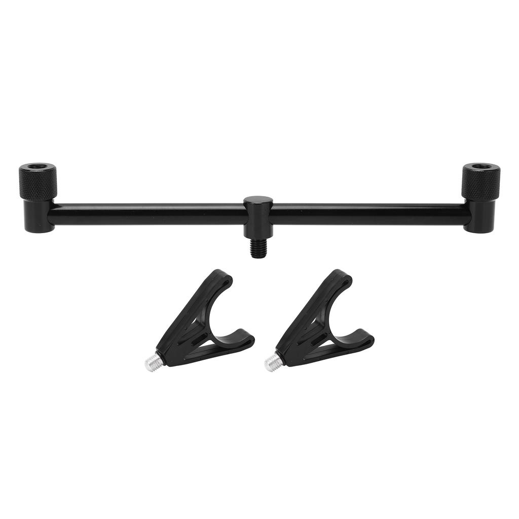 Suport lansete pescuit crap Suport stativ Pescuit crap în aer liber Suport buzz bar lansete pescuit crap Negru(2 Capete 25cm