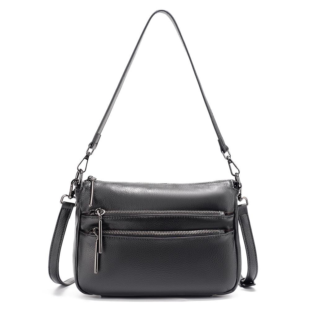 Zency Simple Small Handbag Crossbody for Women Genuine Leather