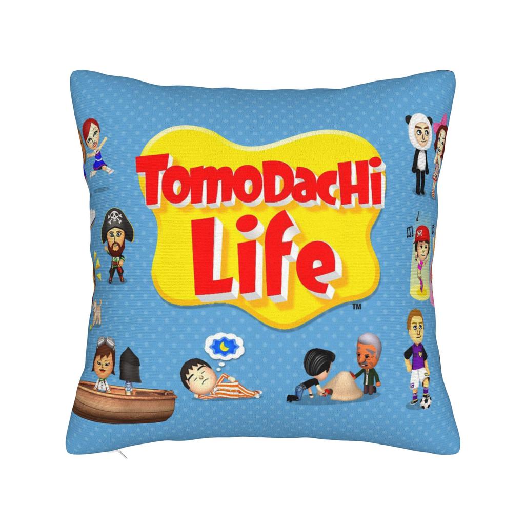 Hugh Morris Tomodachi Life Clown Square Pillow Case Cushion Cover Awesome Zipper Decor Pillowcase for Home 18"