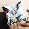 Tachibana Kanade Anime A-Angel Beats Pillow Case Fashion Square Pillowcase Bedroom Sofa Room Ins Decoration Leisure