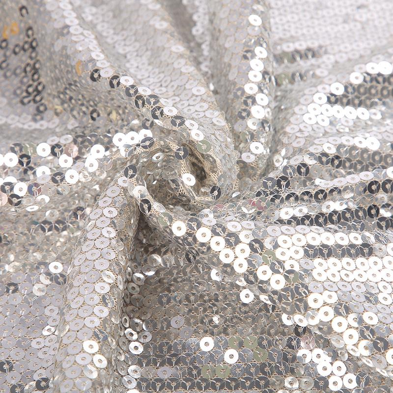 1/3/5yard 3mm Embroidered Flip Side Material Shiny Fish Scale Sequin Fabric for Clothing Performance Outfits Bag Shoe Fabric