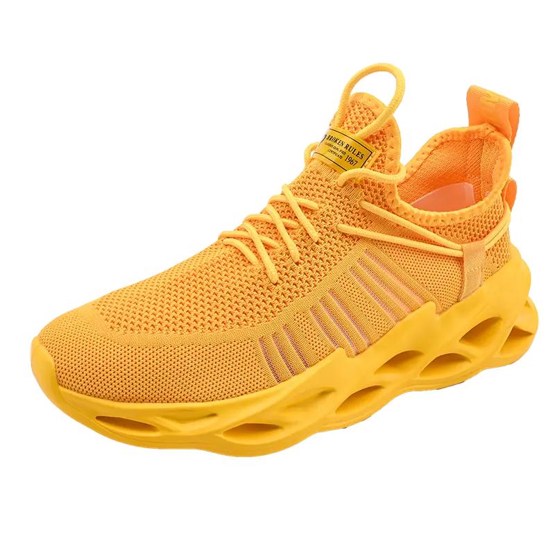Lovers Plus-size Lovers Blade Sole běžecké boty, pánské létající pletací tenisky, dámské běžecké boty pro volný čas, venkovní závodní boty