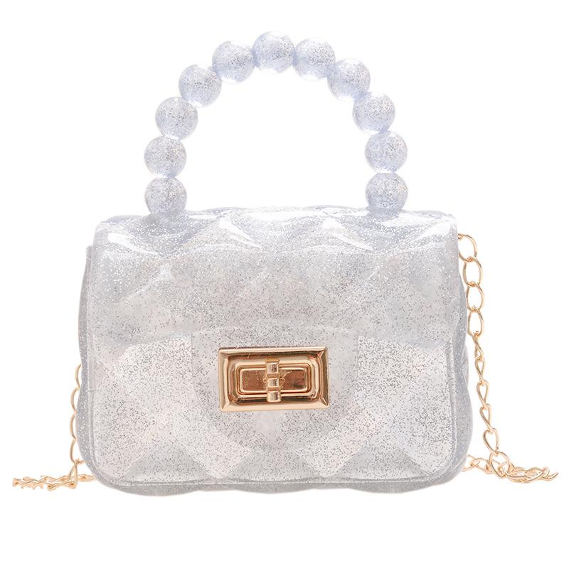 Popular Super Hot Transparent Jelly Bag Portable Mini Bag Children's Small Bag Girls Cute Small Satchel