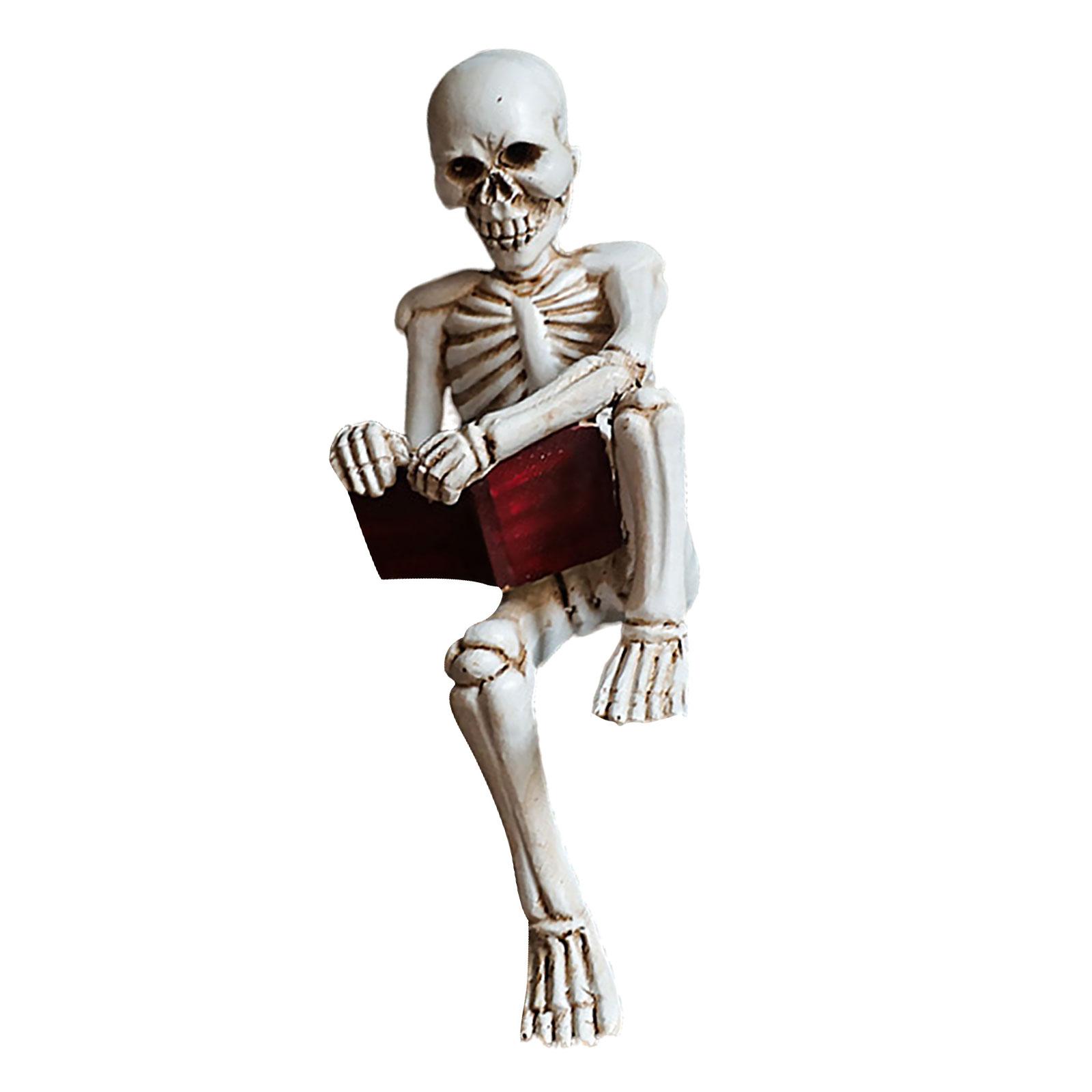 

Abstract Skull Reader Sculpture Resin Bookshelf Decoration Modern Artistic Figure for Living Room Display 4