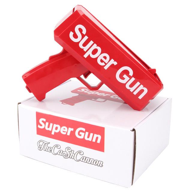 Money Shooter Toy Game Spray Banknote Gun Party Birthday Fun Supplies Toys Have 100 Banknotes Parent-child Children Toy Gun
