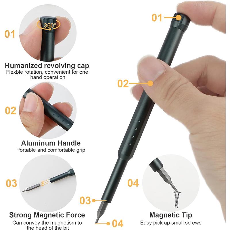 45 in 1 Precision Screwdriver Set Magnetic Mini Screwdriver Bits Screw Driver Set Mini Tool Case for Smart PC Phone Repair Tool