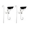 2/4Pcs Christmas Fireplace Stocking Garland Hanger No Drill Adjustable Mantle Garland Holder Heavy Duty Xmas Stockings Decoration Hanging Hook