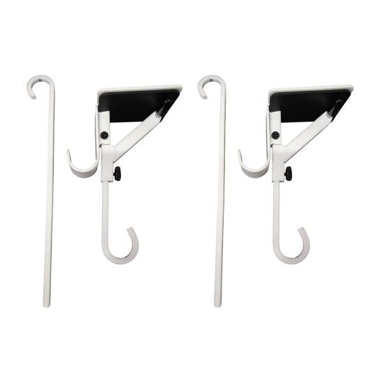 2/4Pcs Christmas Fireplace Stocking Garland Hanger No Drill Adjustable Mantle Garland Holder Heavy Duty Xmas Stockings Decoration Hanging Hook