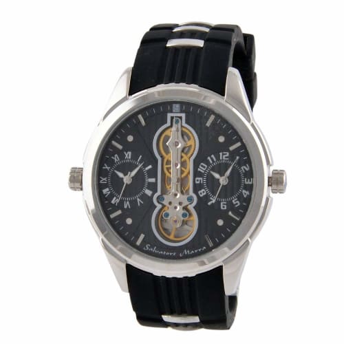 

Salvatore Marra SM18113-SSBK Twin Quartz Men s Watch
