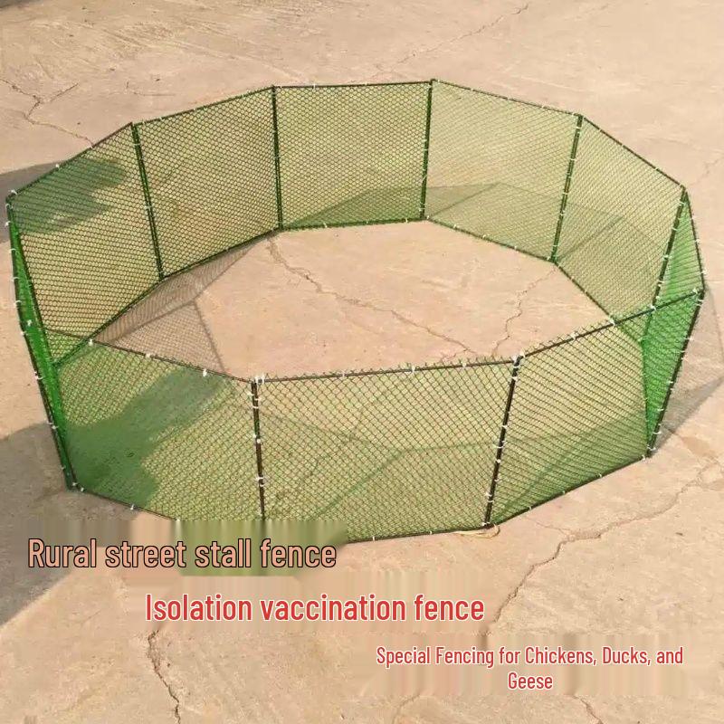 Upgraded Foldable Retractable Chicken Coop Fence for Poultry Vaccination and Chick Rearing