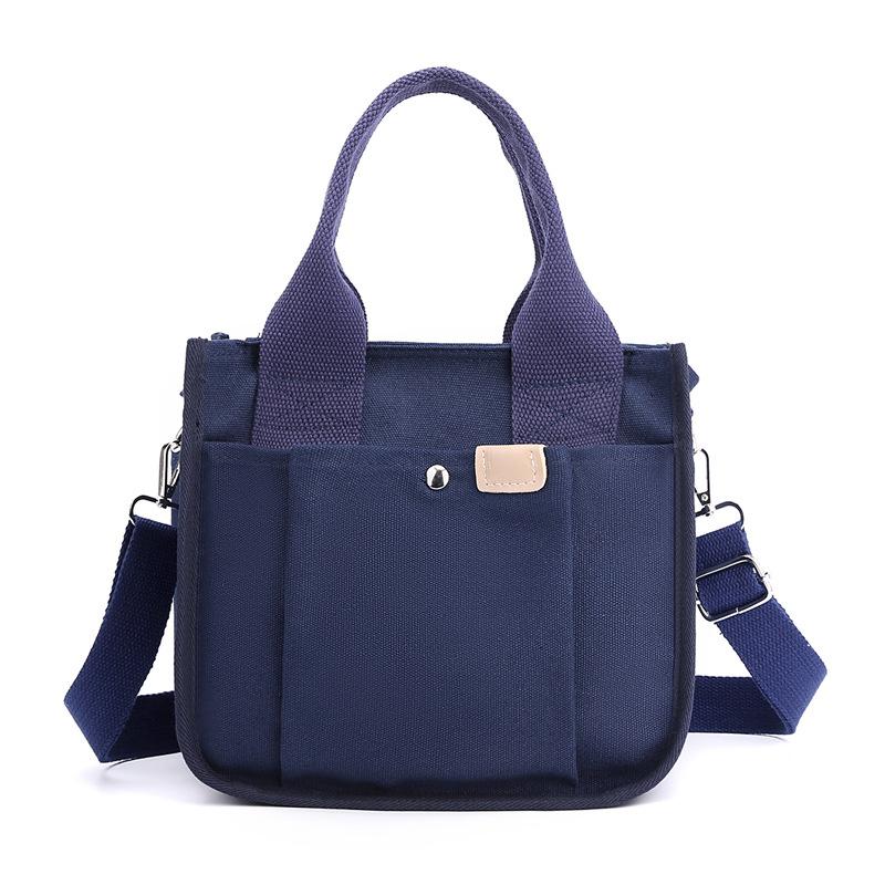 Women Crossbody Bags Canvas Solid Color Casual Tote Bag Messenger Bag Handbags Brand Designer Simplicity Girl's Shoulder Bag