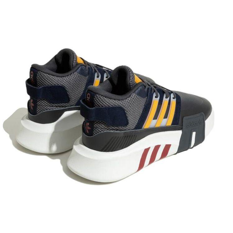 Adidas Originals Eqt Bask Adv V2 Comfortable Mid-Top Casual Running Shoes Unisex Sneakers Black Yellow ID4072