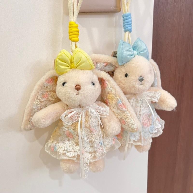 Süßer Hase Plüschtier Tasche Anhänger Mit PP-Baumwollfüllung Für Kinder Und Jugendliche