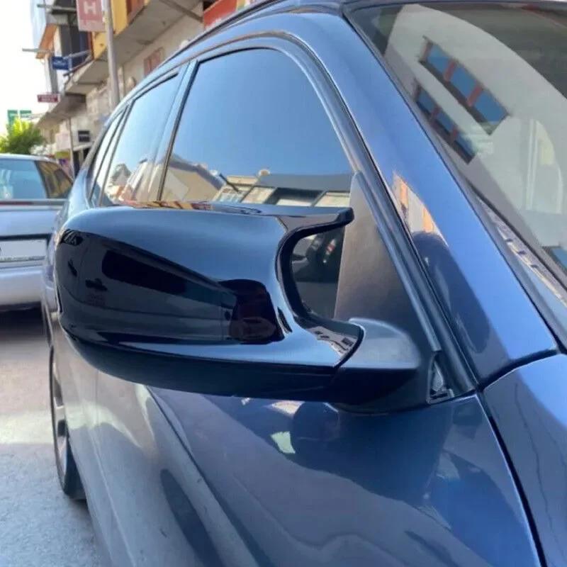 For BMW X1 E84 X3 F25 2010-2013 Car Sticker Rearview Side Mirror Cover Wing Cap Exterior Door Rear View Case Trim Carbon Fiber