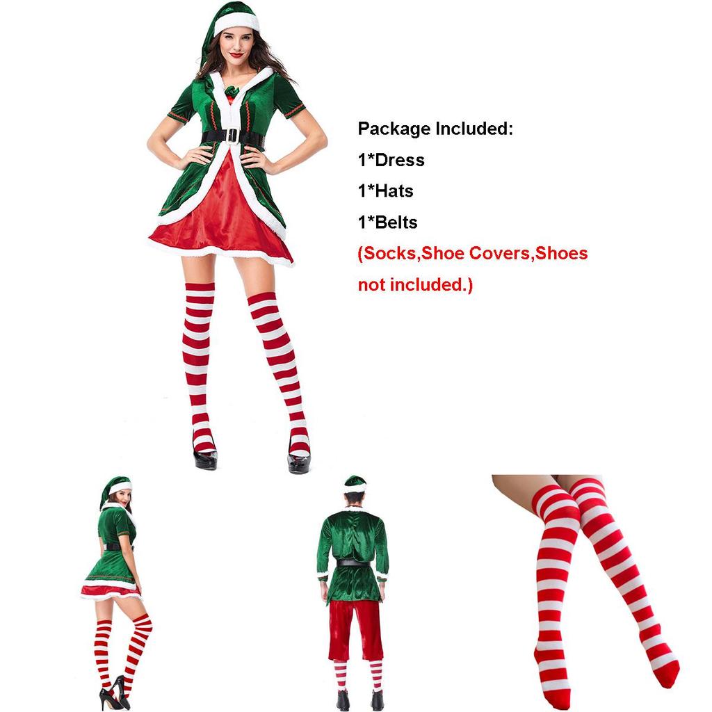 Comfortable And Fashionable Christmas Elf Cosplay Costume For Men And Women