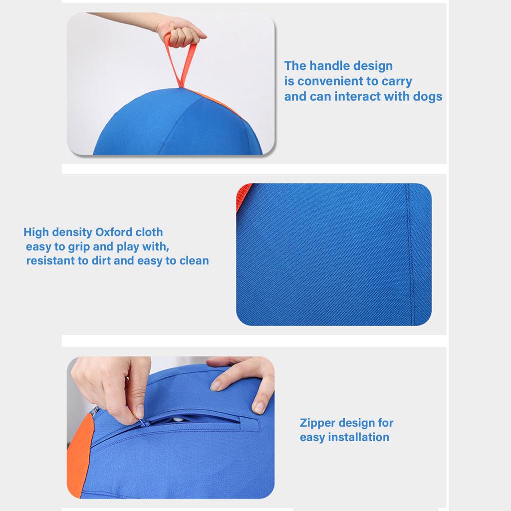 Dog Herding Ball for Outdoor Active Play and Exercise Large Ball with Handle Toy Ball for Shepherds Corgis Collies