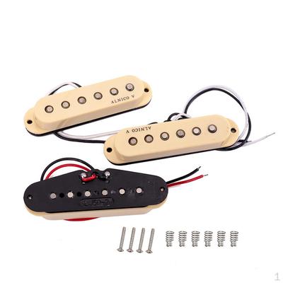 Juego de pastillas para guitarra eléctrica, puente central/mástil, alnico