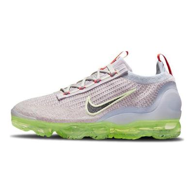 נעלי סניקרס לנשים Air VaporMax 2021 Flyknit עצם בהיר קרח ליים לבן רוח שחור DC4112-003