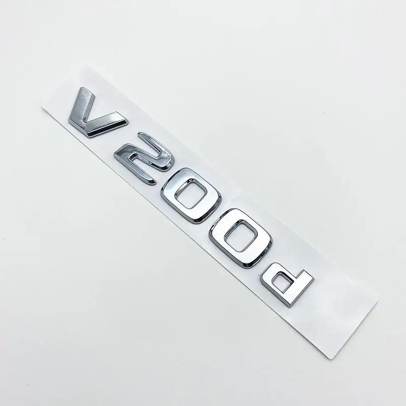 CXGSL1 3D Letters V200d V220d V250d V300d V350d ABS Emblem for Mercedes Benz V Class Car Fender Badge Trunk Nameplate Logo Sticker