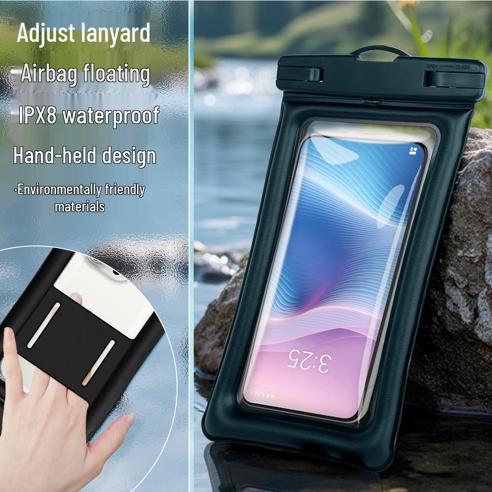 Inflatable Waterproof Floating Phone Case with Touchscreen Access, Eco-friendly, Extra Large Size