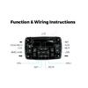 Marine Stereo Boat Radio FM AM Digital Media Audio IP66 Waterproof MP3 Player for Yacht Gauge ATV UTV Cart 4*50W Wireless BT5.0