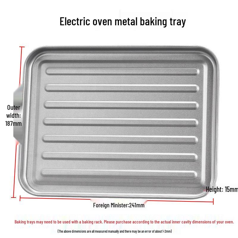 Small Rise Baking Pan: Household Oven Tray for Baking and Grilling