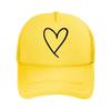 Heart Graphic Casual Wear  Mesh Baseball Cap