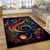 Kolorowa nuta nuta kreskówka dywan dywan dla domu salon sypialnia Sofa wycieraczka Decor, dywanik dla dzieci mata antypoślizgowa